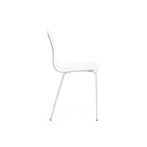 Krzesło Gander, 4 Nogi, Siedzisko 450 Mm, Lakierowany, Biały