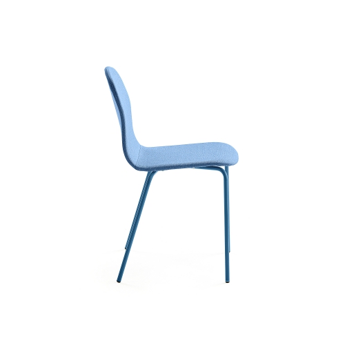 Krzesło Gander, 4 Nogi, Siedzisko 450 Mm, Tkanina, Niebieski