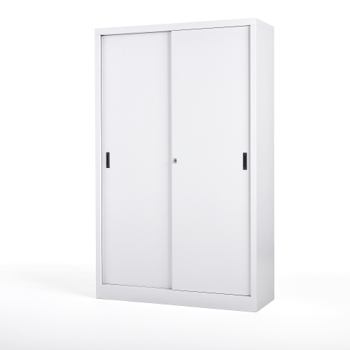 Szafa Metalowa Space, Drzwi Przesuwne, 1950x1200x450 Mm, Biały