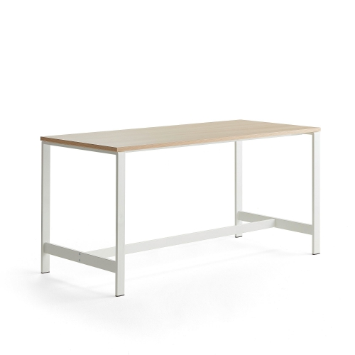 Stół Various, 1800x800 Mm, Wysokość 900 Mm, Biały, Dąb