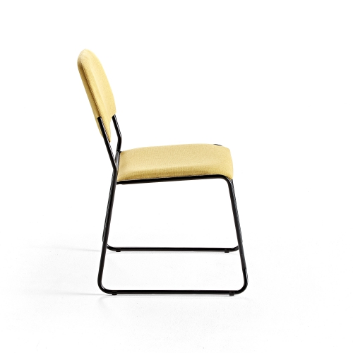 Krzesło Konferencyjne Dawson, Tkanina, żółty