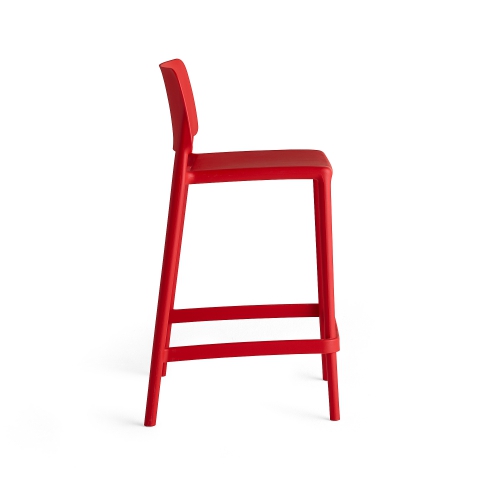 Krzesło Barowe Rio, Siedzisko 650 Mm, Czerwony