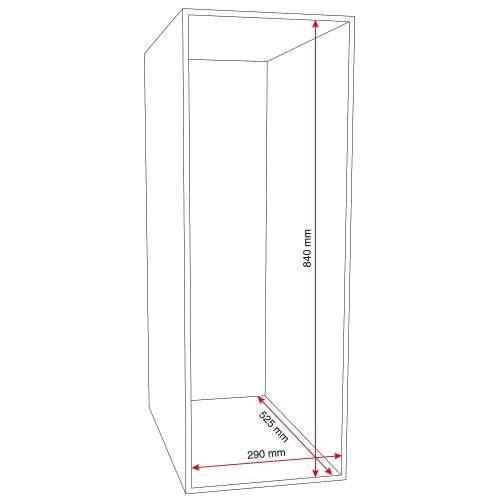 Metalowa Szafa Ubraniowa Curve, Na Cokole, 2x2 Drzwi, 1890x600x550 Mm, Czerwony