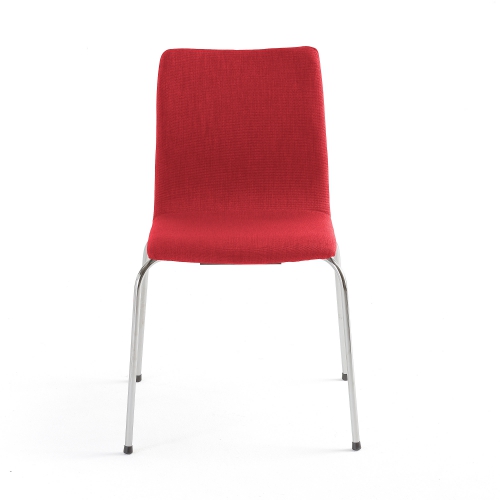 Krzesło Konferencyjne Ottawa, Czerwony, Chrom