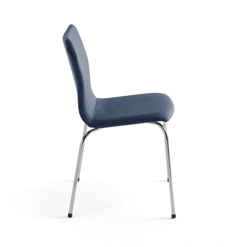 Krzesło Konferencyjne Ottawa Do Span>tkanina, Niebieski, Chrom Do /span>