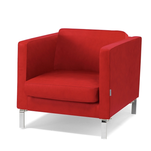 Fotel Wypoczynkowy Neo, Skóra Naturalna, Czerwony