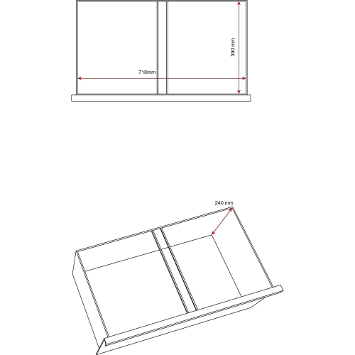 Szafka Kartotekowa A4 Index, 2 Szuflady, 800x425x740 Mm, Biały