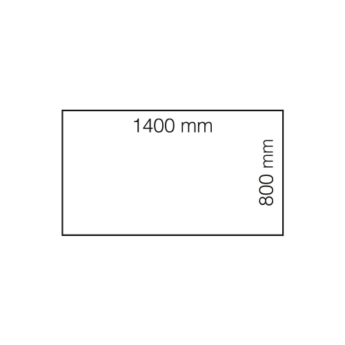 Biurko Modulus Rama T, 1400x800 Mm, Srebrna Rama, Jasny Szary