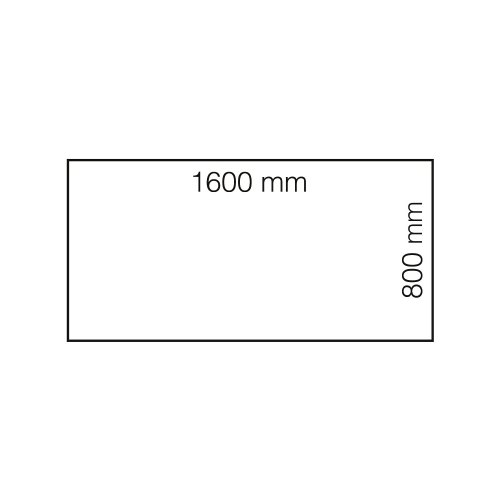 Biurko Modulus, Rama T, 1600x800 Mm, Czarny, Czarny