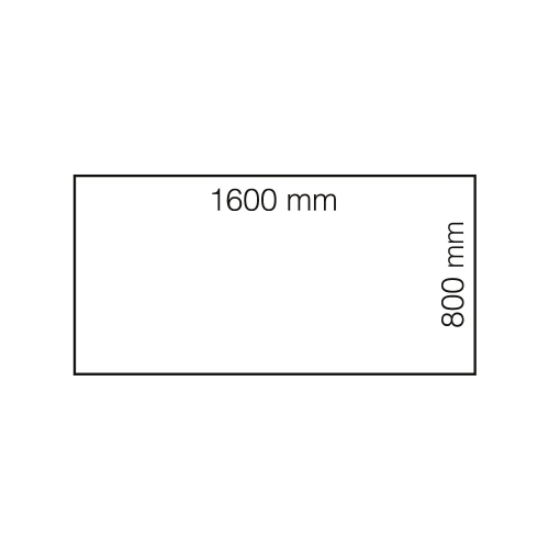 Biurko Modulus, Rama T, 1600x800 Mm, Biały, Brzoza