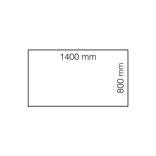 Biurko Modulus, Rama 4 Nogi, 1400x800 Mm, Czarny, Czarny