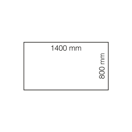 Biurko Modulus, Rama O, 1400x800 Mm, Biały, Dąb