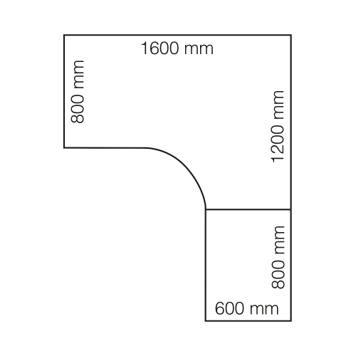 Biurko Ergonomiczne Modulus, Rama T, 1600x2000 Mm, Srebrna Rama, Brzoza