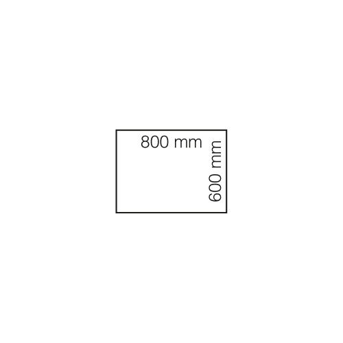 Biurko Modulus, 4 Nogi, 800x600 Mm, Biała Rama, Dąb