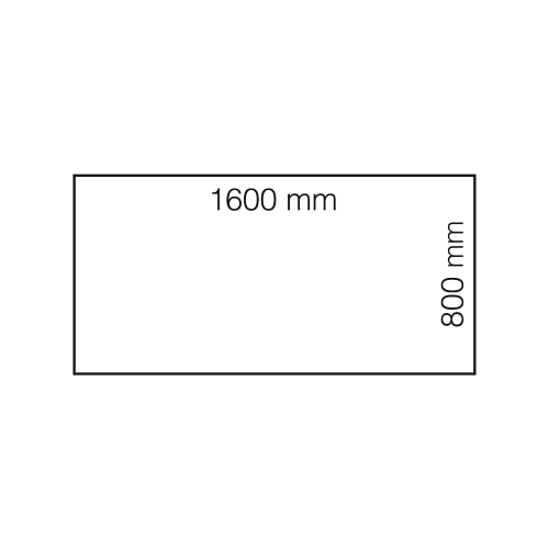 Stół Modulus, 1600x800 Mm, Srebrny, Czarny