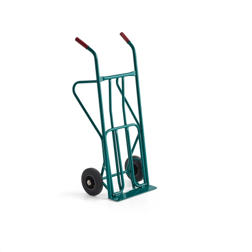Wózek Magazynowy, Udźwig 250 Kg, Koła Z Pełnej Gumy, Zielony