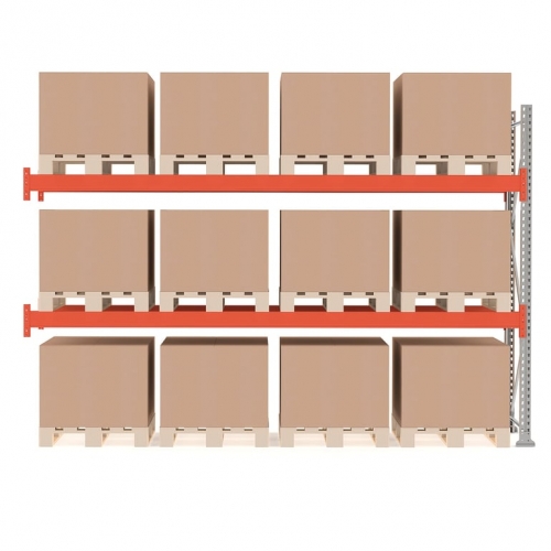 Regał Paletowy Ultimate, Moduł Dodatkowy, 2500x3600x1100 Mm, 12 Palet, 500kg/paleta