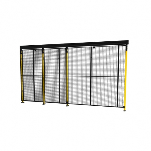 Drzwi Przesuwne X-guard Ze Słupkami I Siatką, 2300x2200 Mm