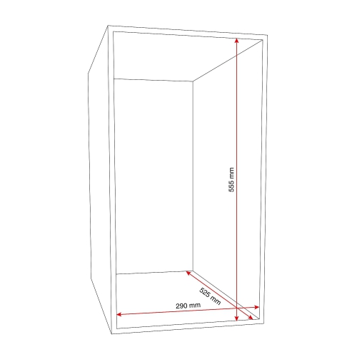 Szafa Schowkowa Classic, 3 Schowki W Pionie, 4 Moduły, 1740x1200x550 Mm, Niebieski