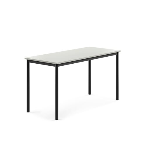 Stół Borås, 1400x600x720 Mm, Laminat Szary, Czarny