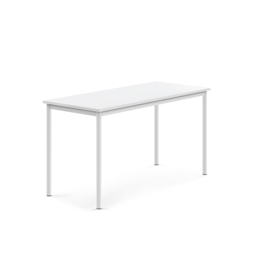 Stół Borås, 1400x600x720 Mm, Laminat Biały, Biały