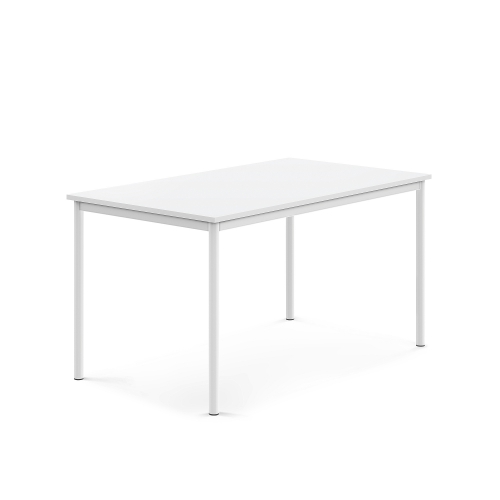 Stół Borås, 1400x800x720 Mm, Laminat Biały, Biały