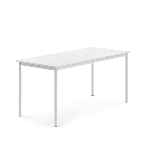Stół Borås, 1600x700x720 Mm, Laminat Biały, Biały
