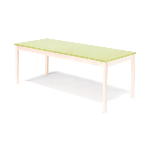 Stół Decibel, 1800x800x720 Mm, Dźwiękochłonne Linoleum, Limonkowy