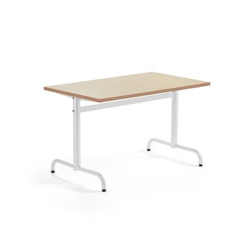 Stół Plural 1200x700x720 Mm, Linoleum, Beżowy, Biały