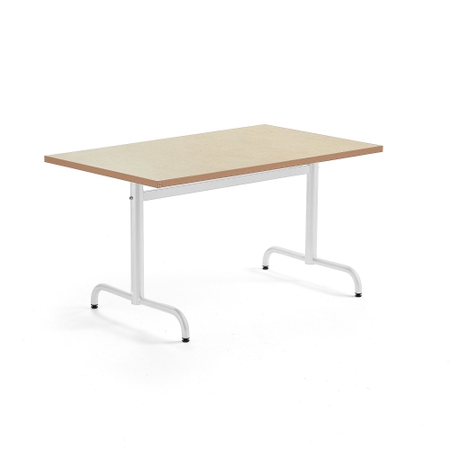 Stół Plural 1200x800x720 Mm, Linoleum, Beżowy, Biały