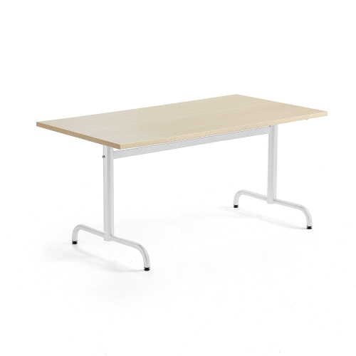 Stół Plural 1400x800x720 Mm, Hpl, Brzoza, Biały