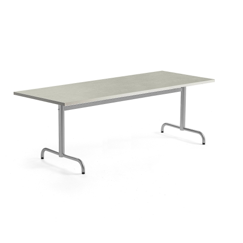 Stół Plural 1800x800x720 Mm, Linoleum, Beżowy, Biały