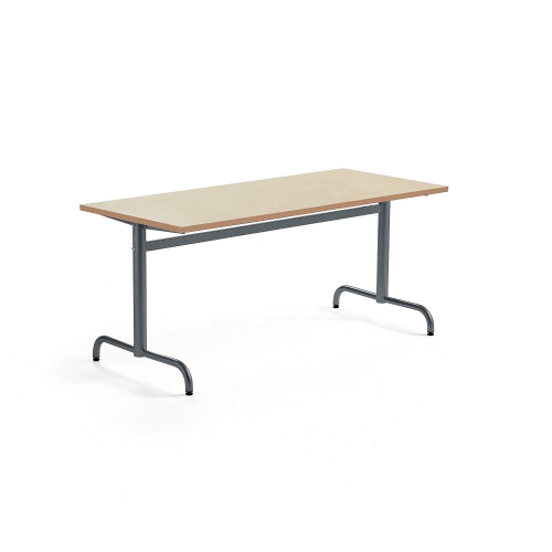 Stół Plural 1600x700x720 Mm, Linoleum, Beżowy, Antracyt