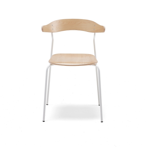 Krzesło Viggo Biały, Brzoza