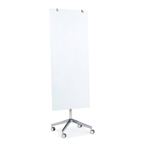 Szklana Tablica Suchościeralna Stella, Na Kółkach, 650x1575 Mm, Biały