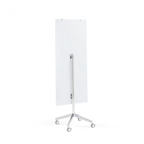 Szklana Tablica Suchościeralna Stella, Na Kółkach, 650x1575 Mm, Biały