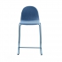 Krzesło Barowe Gander płozy, Siedzisko 630 Mm, Tkanina, Niebieski