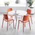 Zestaw Mebli Various + Rio stół + 4 Krzesła Pomarańczowy