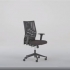 Krzesło Biurowe Milton, Tkanina, Czarny, Szary