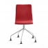 Krzesło Konferencyjne Ottawa, Nogi Pająka, Czerwona Tkanina, Biały