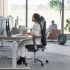 Krzesło Biurowe Kingsbury, Czarna Tkanina