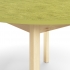 Stół Decibel, ø1200 X 720 Mm, Dźwiękochłonne Linoleum, Limonkowy
