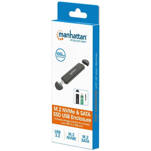 Obudowa Zewnętrzna Usb-c/a 3.2 Gen2 Dysku M.2 Nvme, Sata Ssd
