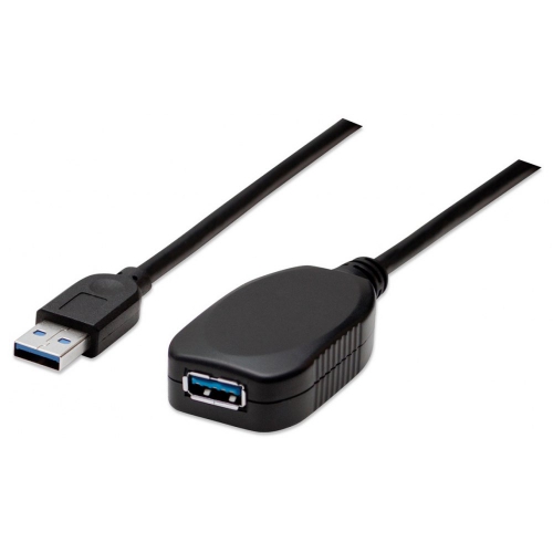 Przedłużacz Kabel Superspeed Usb 3.0 A-a M/f Aktywny Czarny