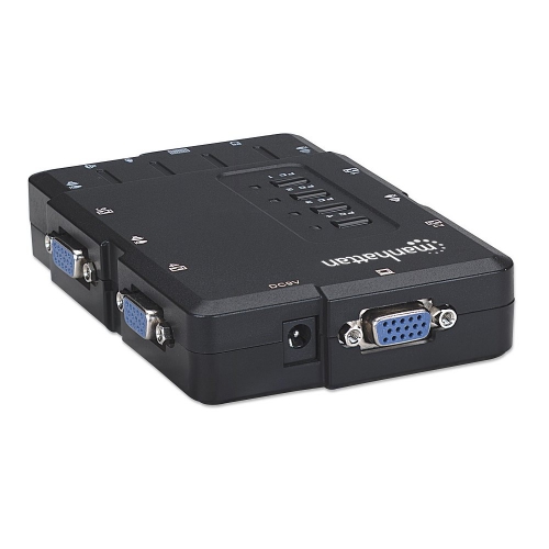 Przełącznik Kvm Vga/usb 4x1 4-portowy Z Audio/mic