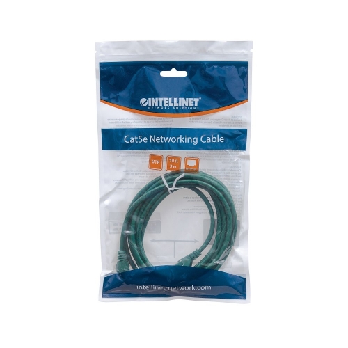 Patch Cord Cat5e Utp 0,5m Zielony 100% Miedź