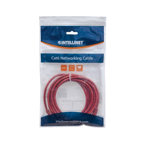 Patch Cord Cat5e Utp 0,5m Czerwony 100% Miedź