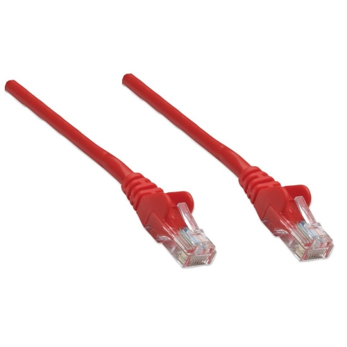 Patch Cord Cat5e Utp 1,0m Czerwony 100% Miedź