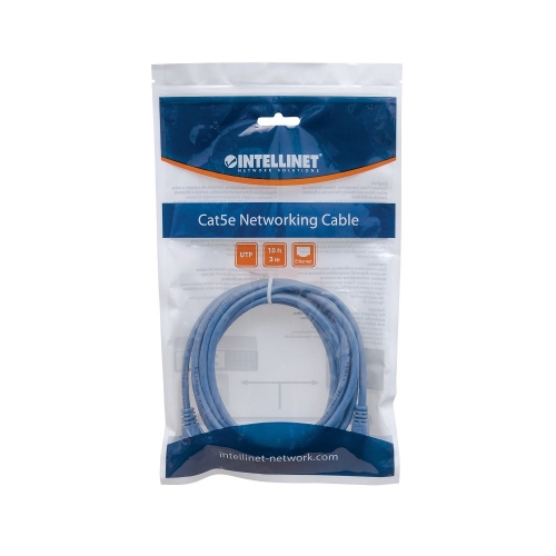 Patch Cord Cat5e Utp 3,0m Niebieski 100% Miedź