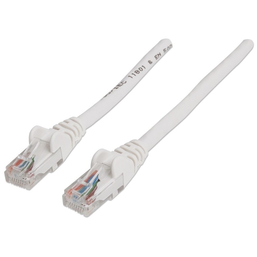 Patch Cord Cat6 Utp 5,0m Biały 100% Miedź